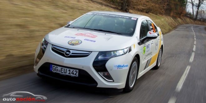 El Opel Ampera en el Rallye de Monte-Carlo