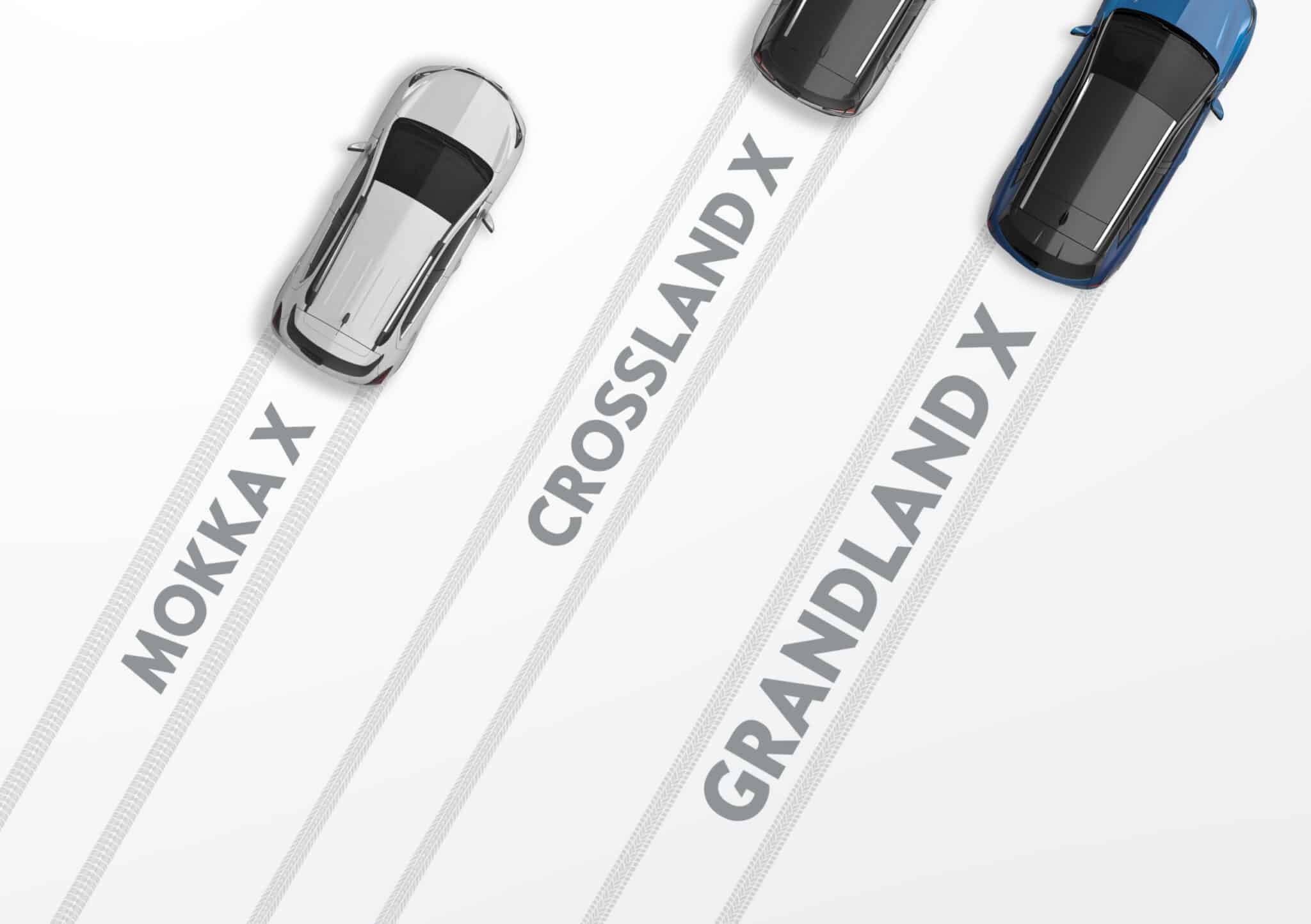 Rugged and elegant meets comfort and practicality: The Grandland X joins MOKKA X and Crossland X in the Opel X family.