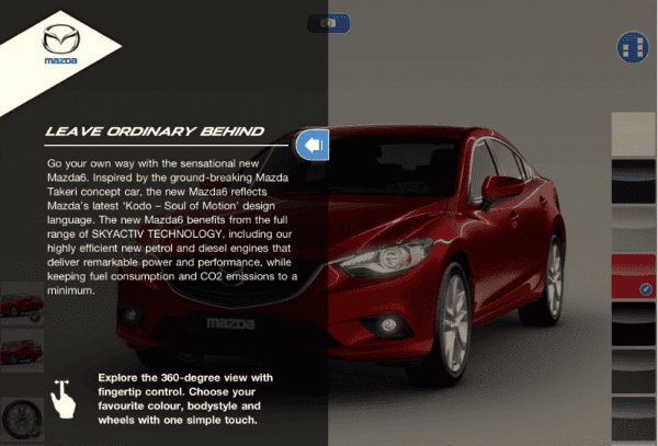 Mazda lanza una App del nuevo Mazda 6