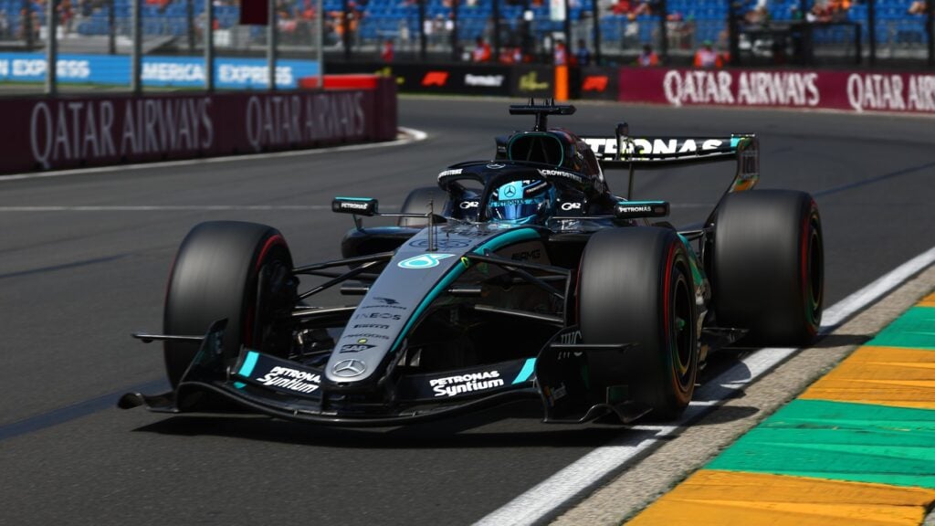 Russell confirma los temores con Mercedes y Alonso y Sainz caen en Q1