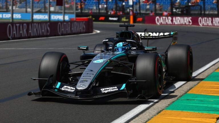 Russell confirma los temores con Mercedes y Alonso y Sainz caen en Q1