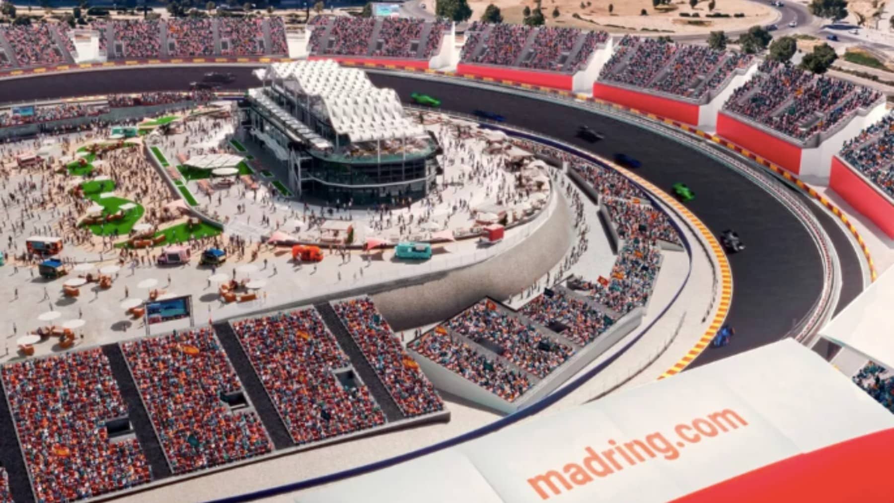Más detalles de Madring: una piscina, 100.000 personas en gradas y 25.000 VIP