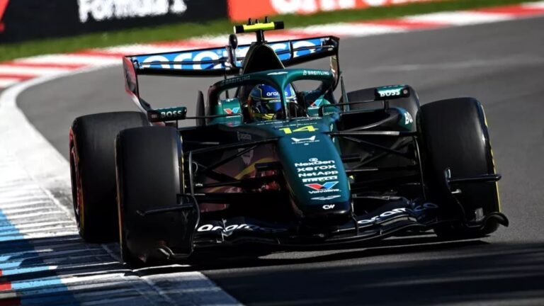 La mejor carrera de Aston Martin no engaña a Alonso: «Faltan tres segundos»