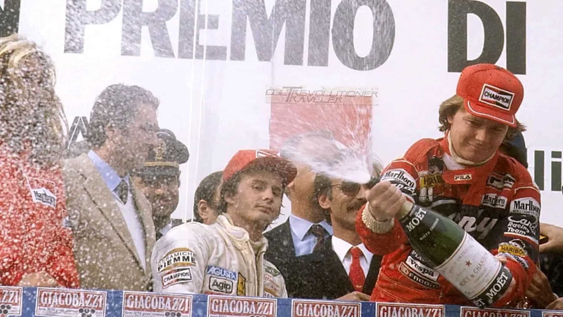 Villeneuve Imola 1982 Pironi F1