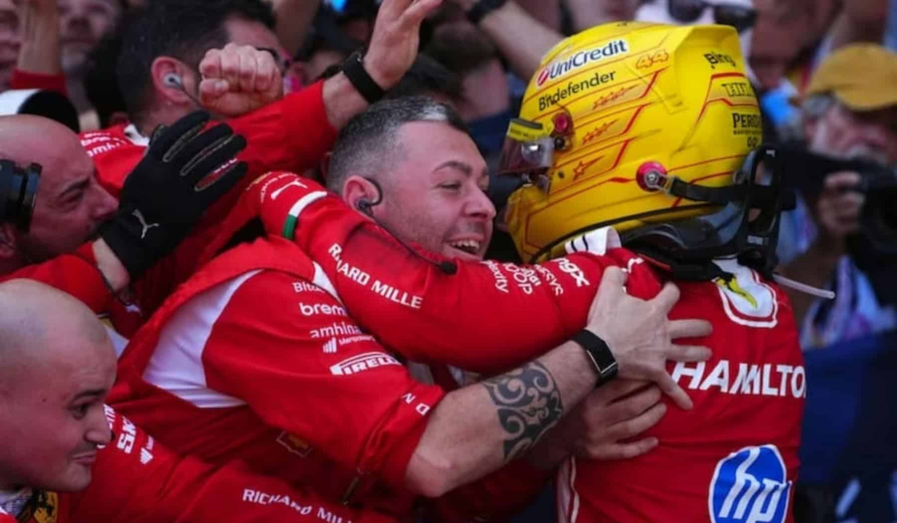 Hamilton victoria Ferrari 