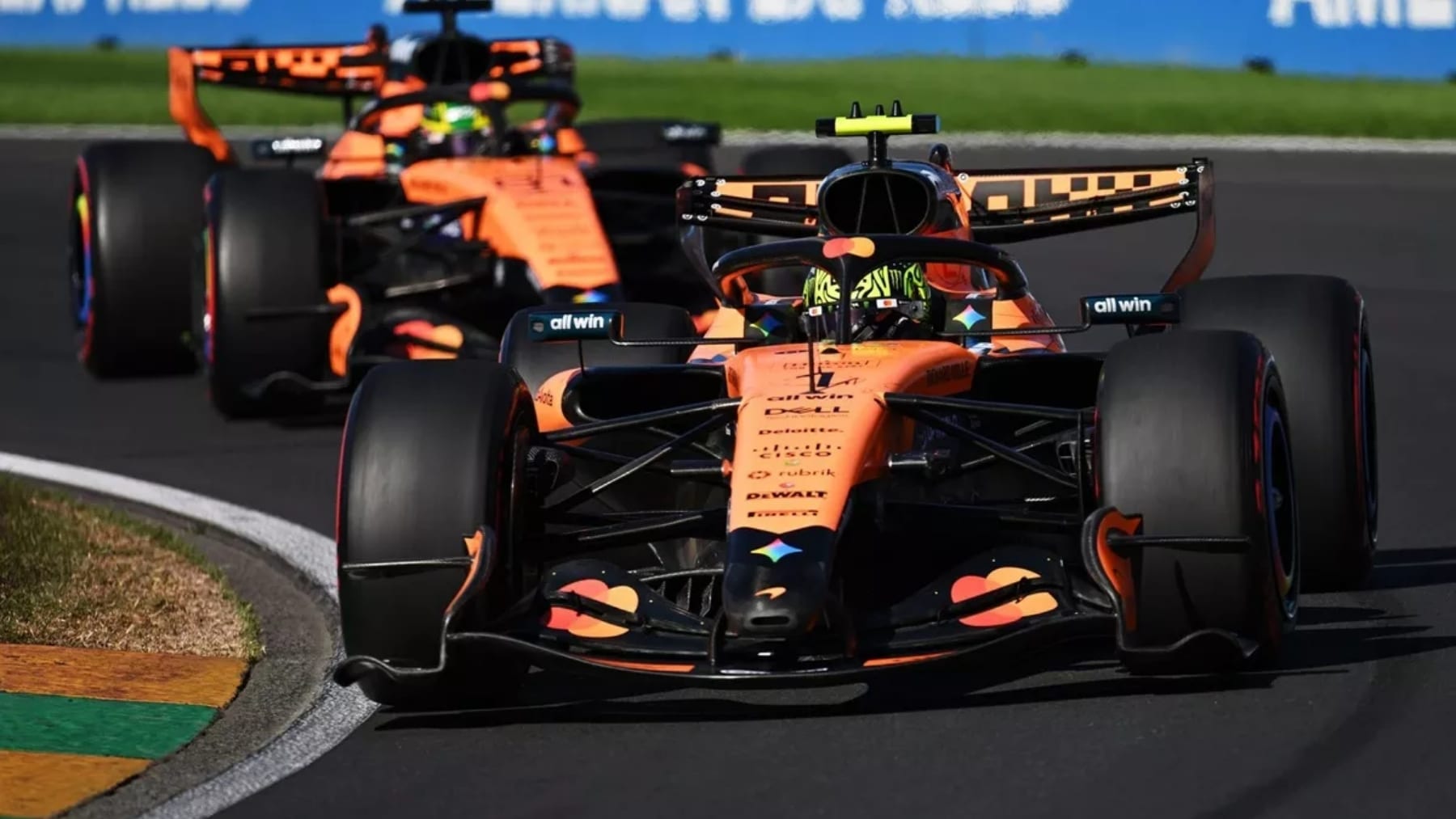 Lando Norris Oscar Piastri McLaren 1000 GP F1