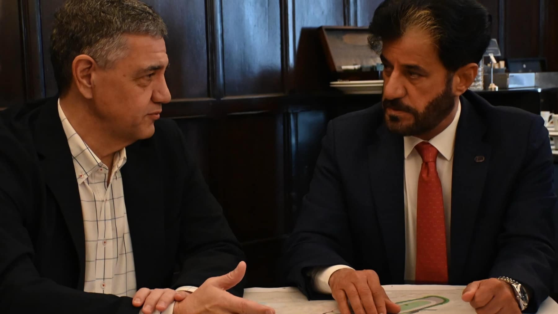 Ben Sulayem, presidente de la FIA, y Jorge Macri, gobernador de la Ciudad de Buenos Aires
