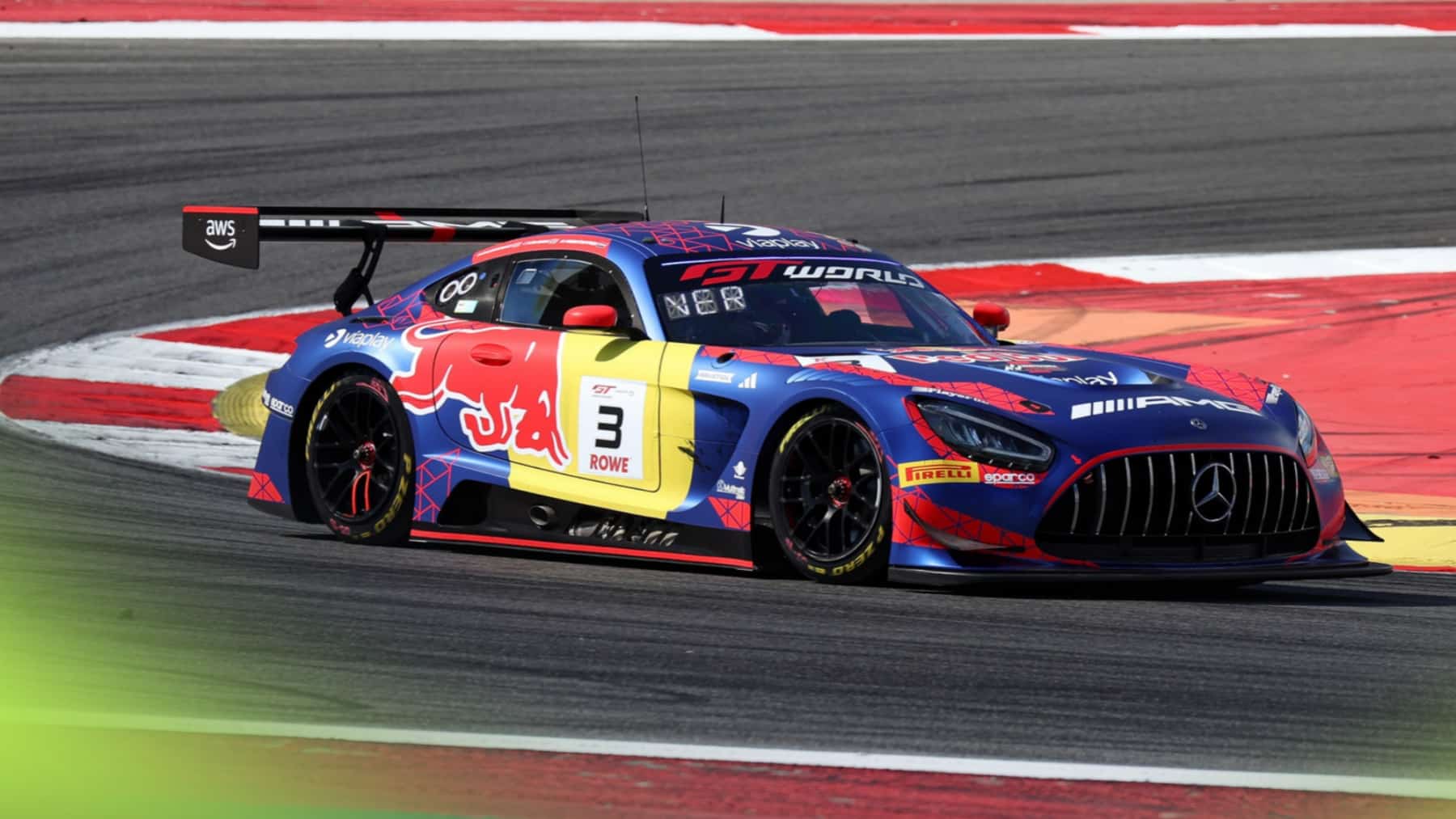 Max Verstappen en Portimao con el Mercedes AMG GT3 EVO