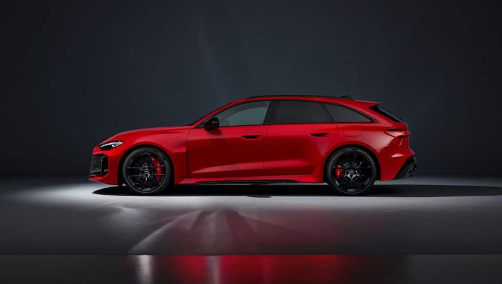 The Audi RS5 Avant, a wagon version of the vehicle.
