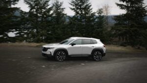A side view of a 2026 Mazda CX-50 hybrid