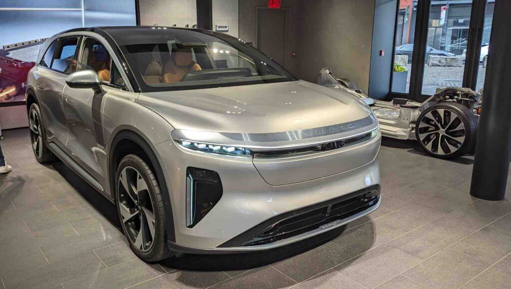 A Lucid Gravity in the NYC Lucid Showroom