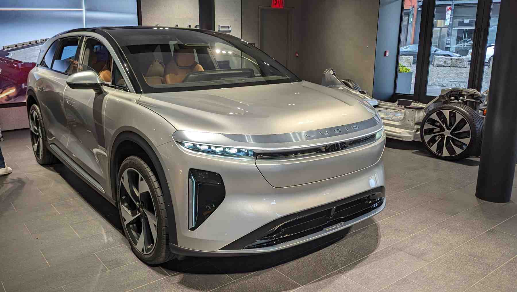 A Lucid Gravity in the NYC Lucid Showroom