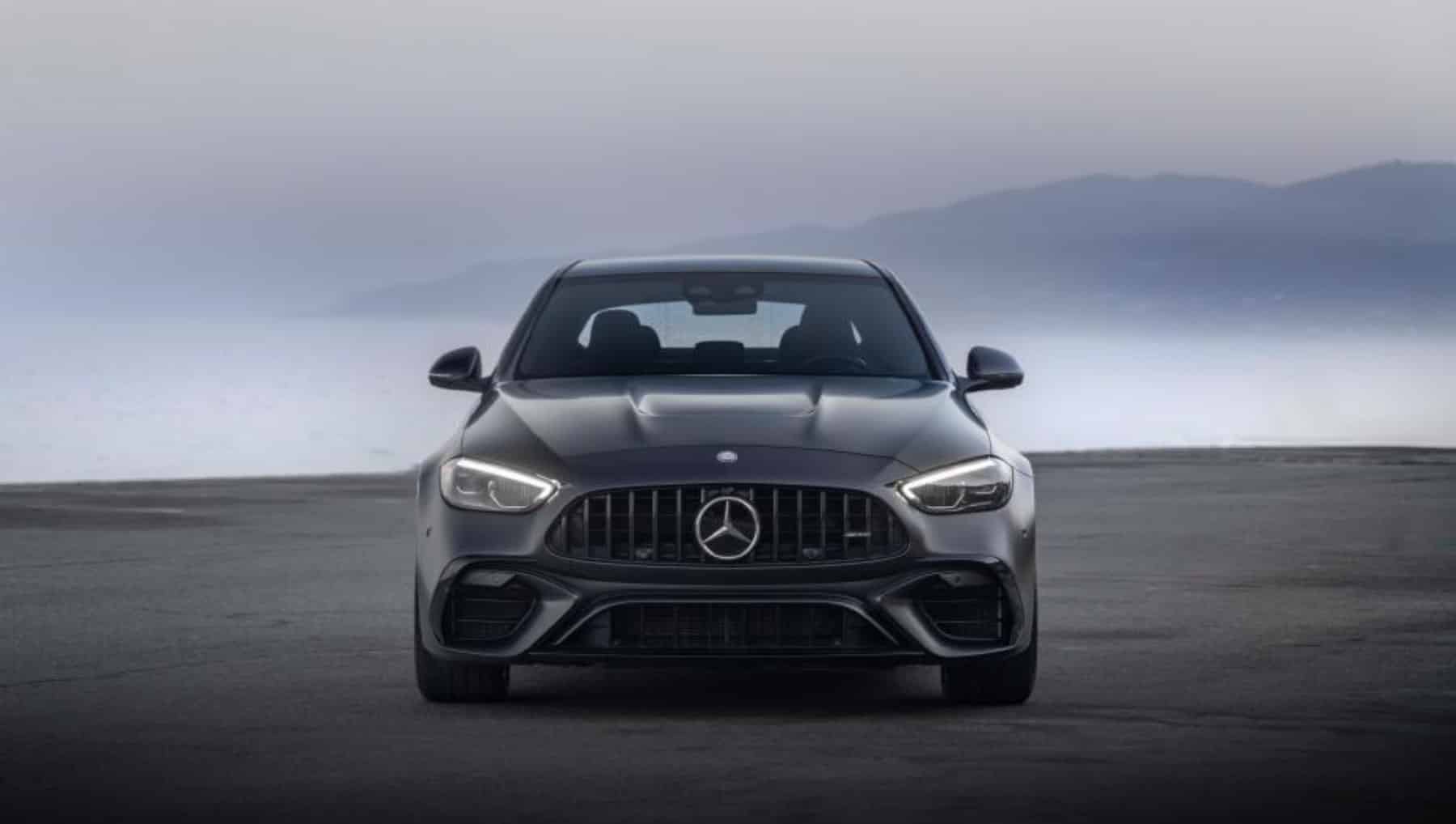 The Mercedes-AMG C36 from the front