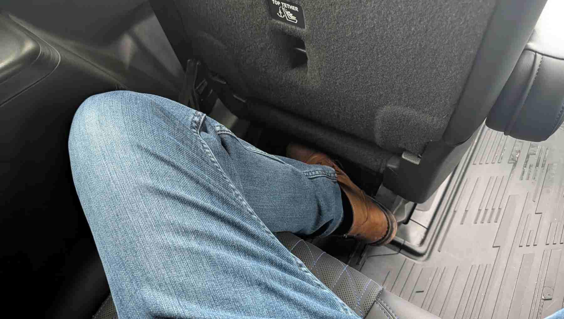 Rear legroom in the Cadillac Escalade IQ