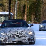Mercedes-Maybach SL Roadster prototype testing in winter conditions