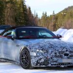 Mercedes-Maybach SL Roadster prototype testing in winter conditions