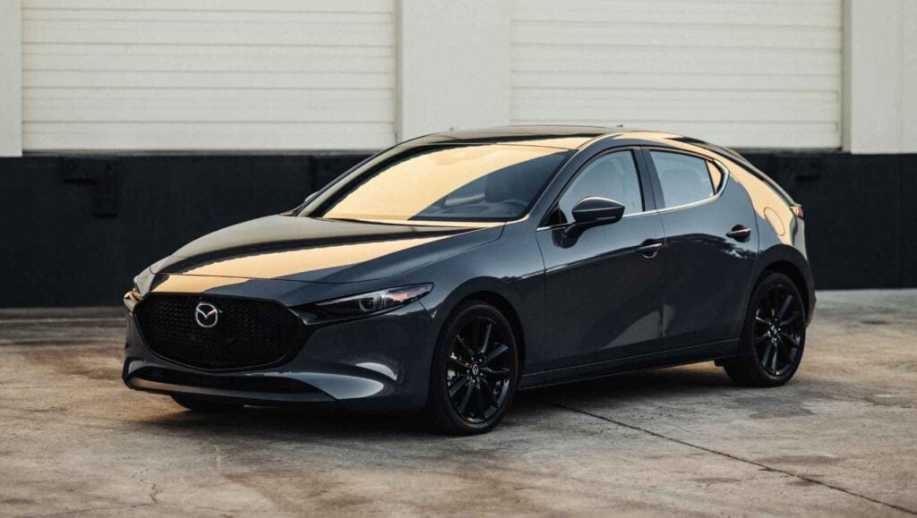 A black 2026 Mazda3
