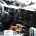 Spy shot of the 2027 Range Rover Velar interior
