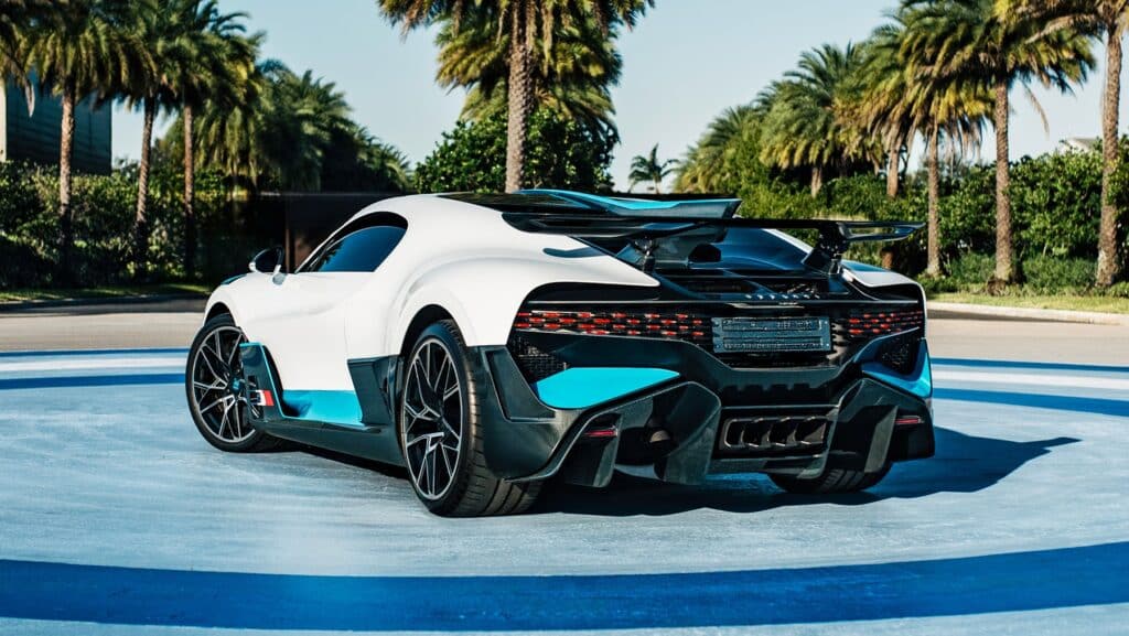 bugatti divo in white