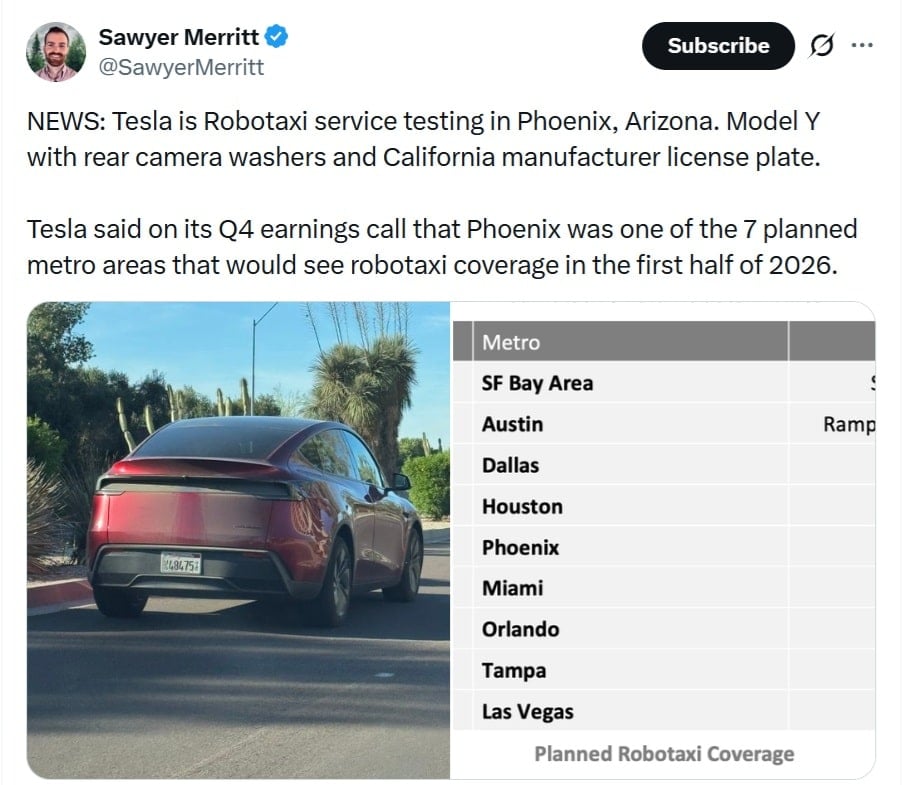 tesla model y in phoenix