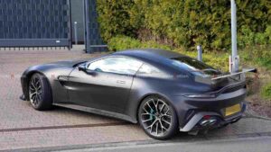 aston martin vantage rs spy photos with eight exhausts