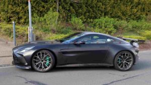 aston martin vantage rs spy photos with eight exhausts