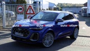 An Audi RS Q5 test mule in Germany