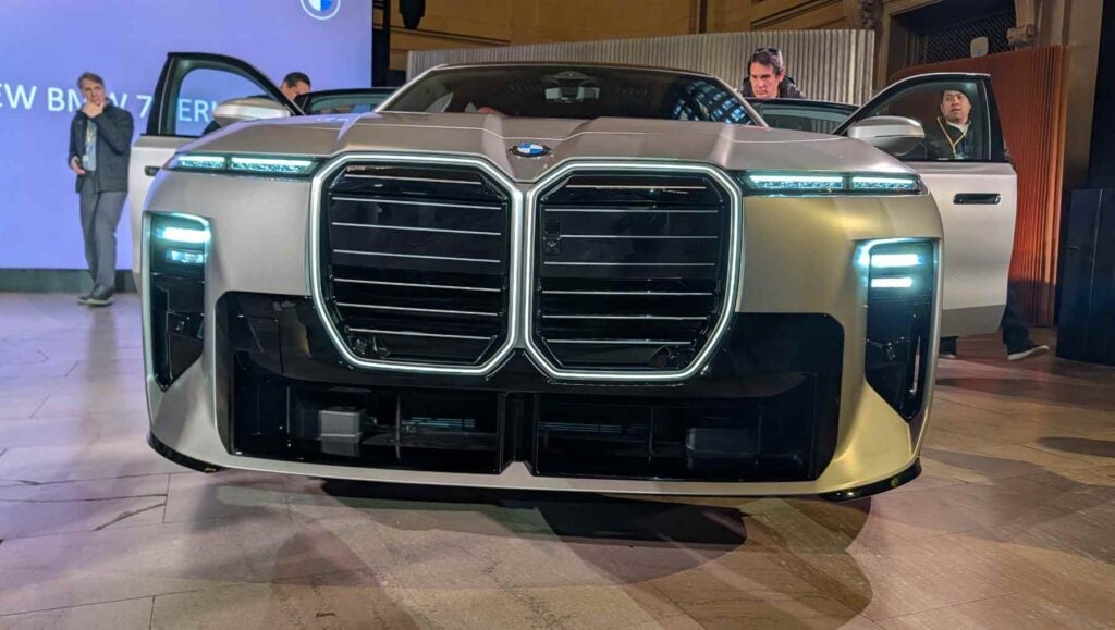 The front of a BMW 7-series
