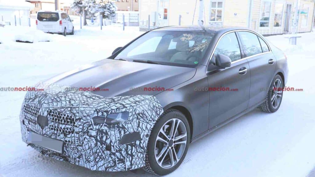 Spy shots of a 2027 Mercedes-Benz C-Class exterior