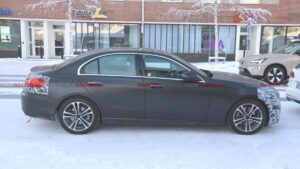 Spy shots of a 2027 Mercedes-Benz C-Class exterior