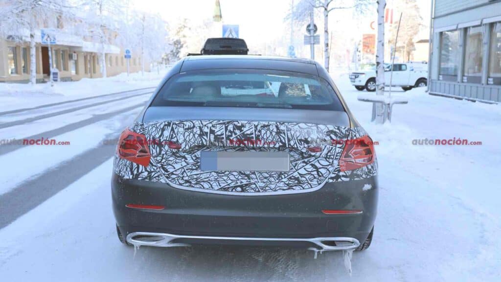 Spy shots of a 2027 Mercedes-Benz C-Class exterior