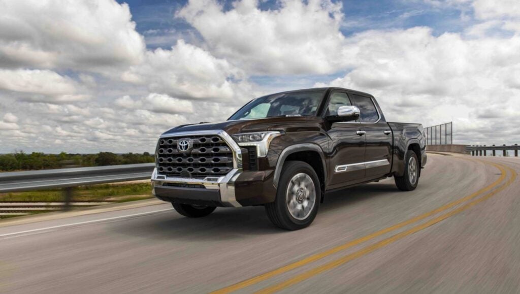 A 2024 Toyota Tundra on the road