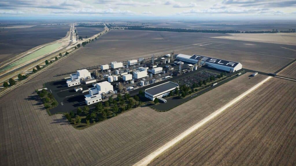 Tesla Lithium Refinery