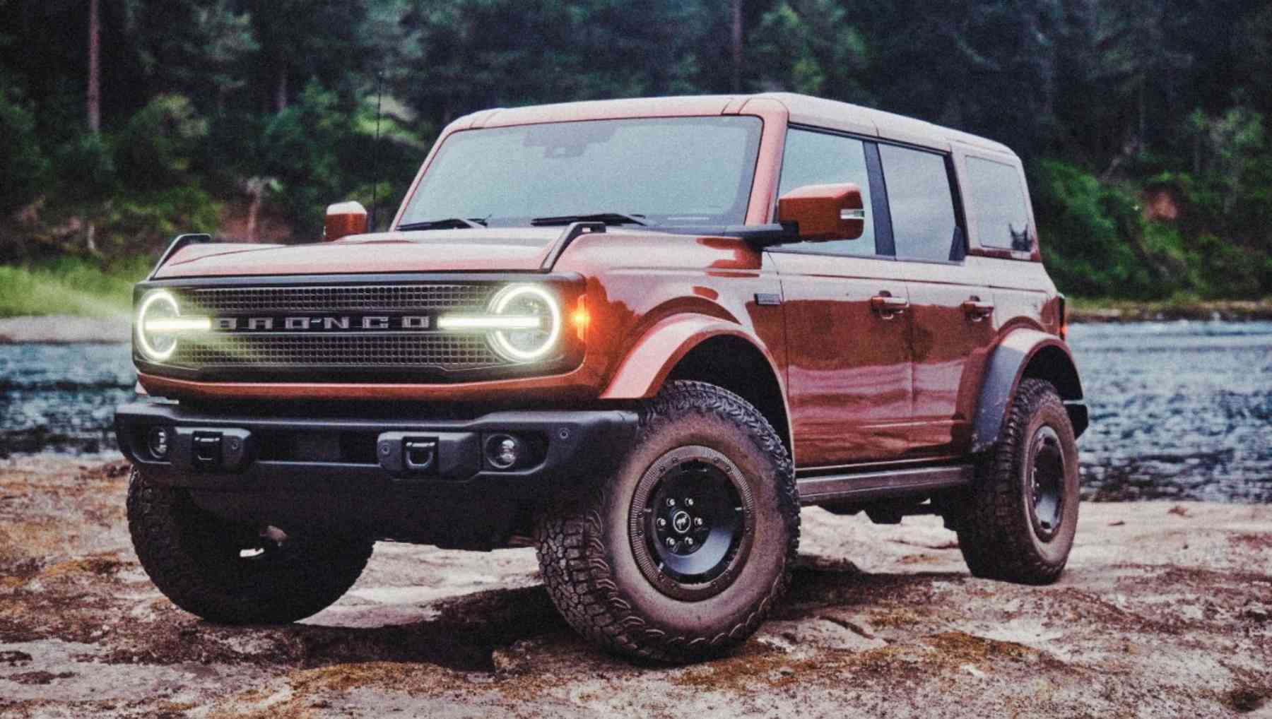 A Ford Bronco Filson First Edition in a unique orange paint color
