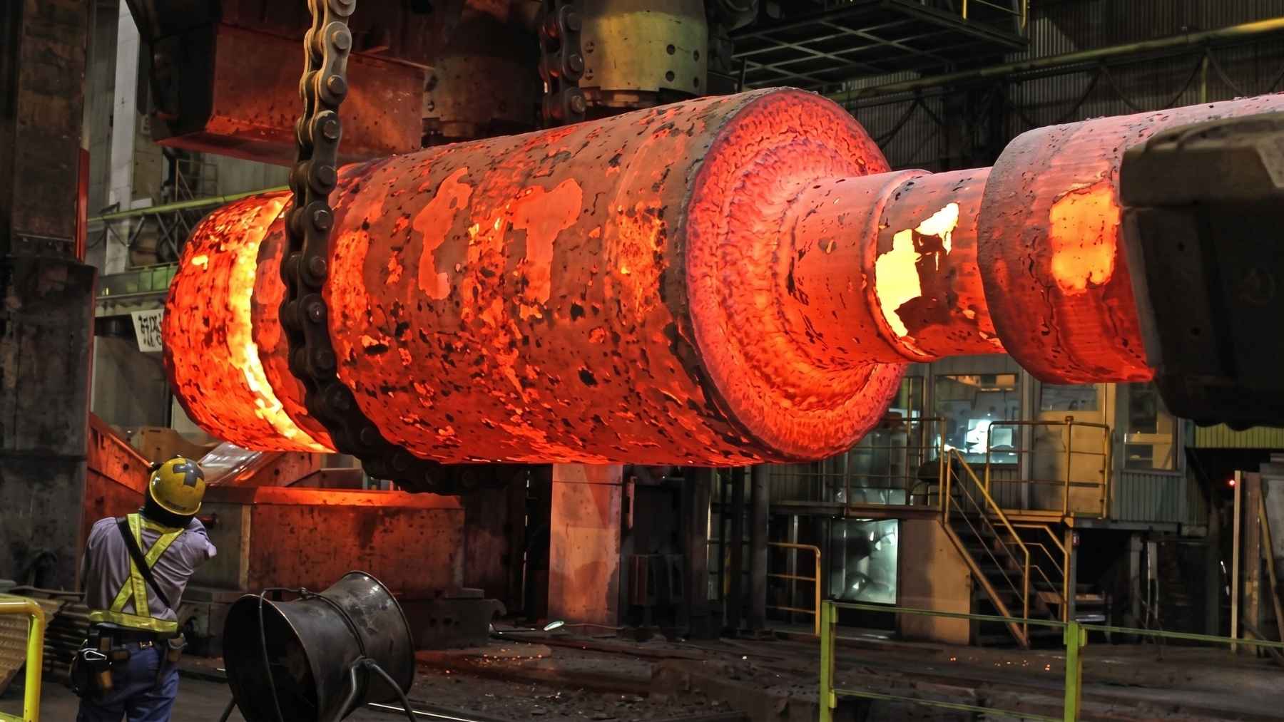 The Japanese town that forged the 18-inch guns of the battleship Yamato now runs a 14,000-ton press that makes most of the world’s giant reactor vessels, and every nuclear plant rising from Britain to Turkey waits on its single line