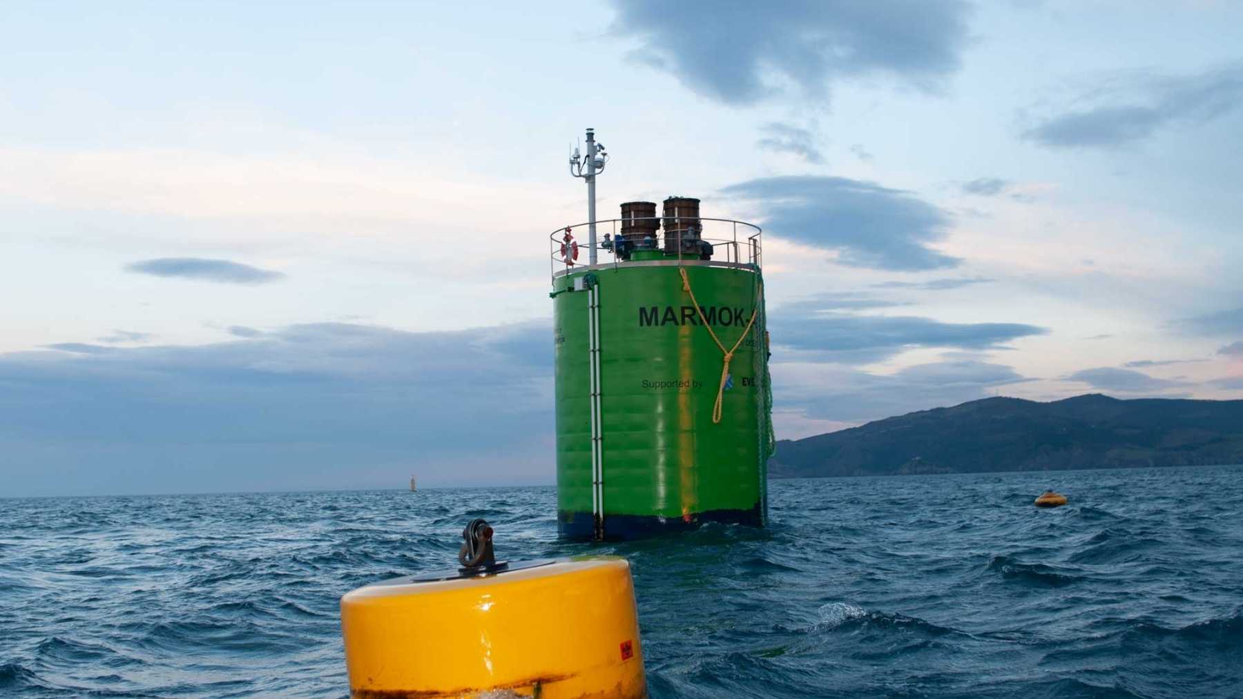 A 160-ton steel cylinder as tall as a 14-story building is floating off the coast of Bilbao, and inside it a column of seawater rises and falls like a giant piston, pushing air through a turbine to power the Spanish grid