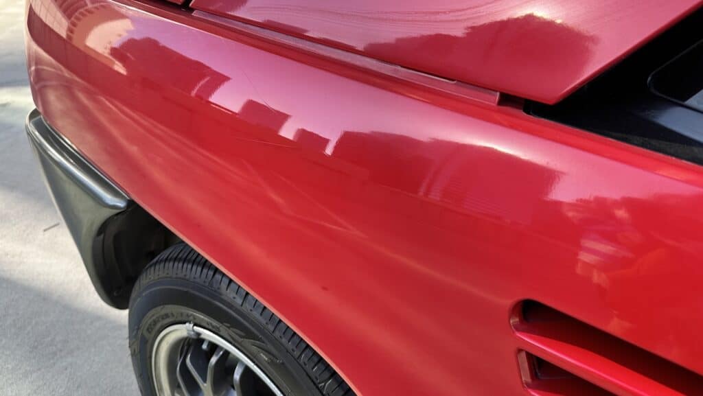 scratch on car after
