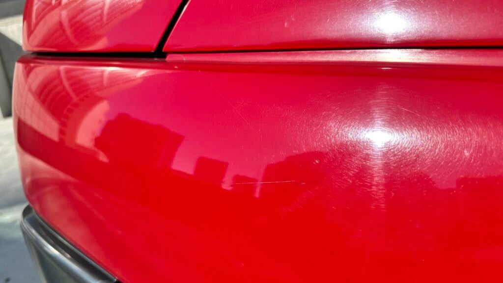 scratch on car before