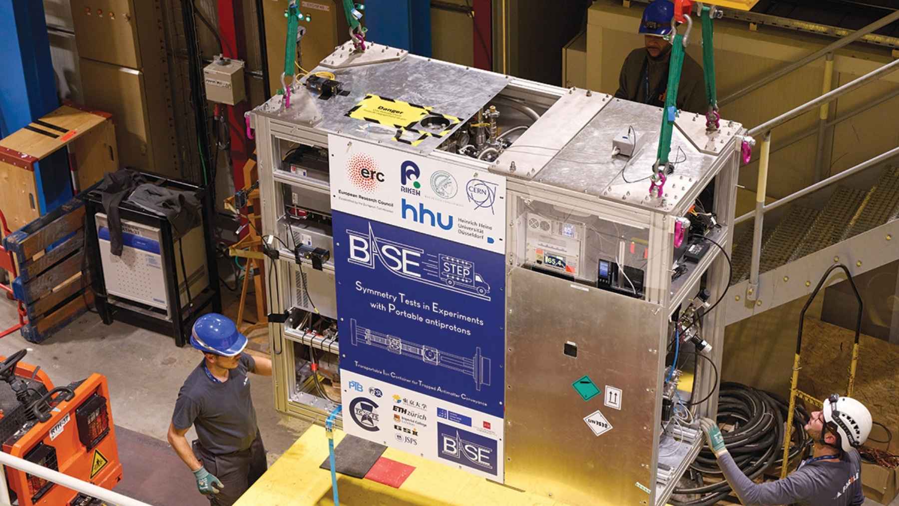 CERN just craned a 2,200-pound box onto a truck over three hours, drove it six miles at 29 miles an hour and plugged it back in with all 92 antiprotons still alive, the first time anyone has moved antimatter and brought it home