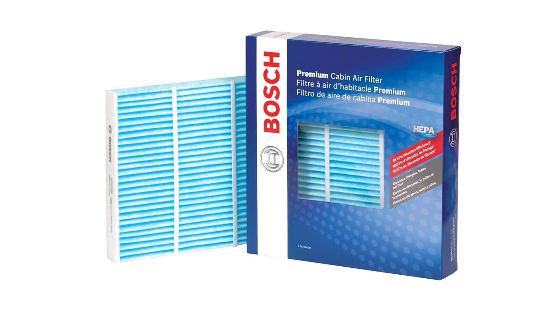 A Bosch cabin air filter