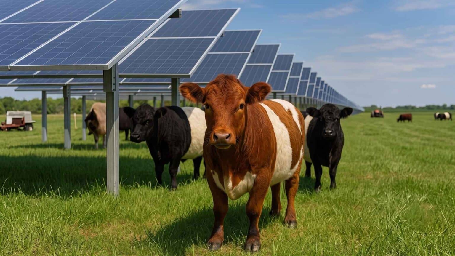 A Virginia couple just bred a cow to fit a solar farm, a calm 1,000 ...