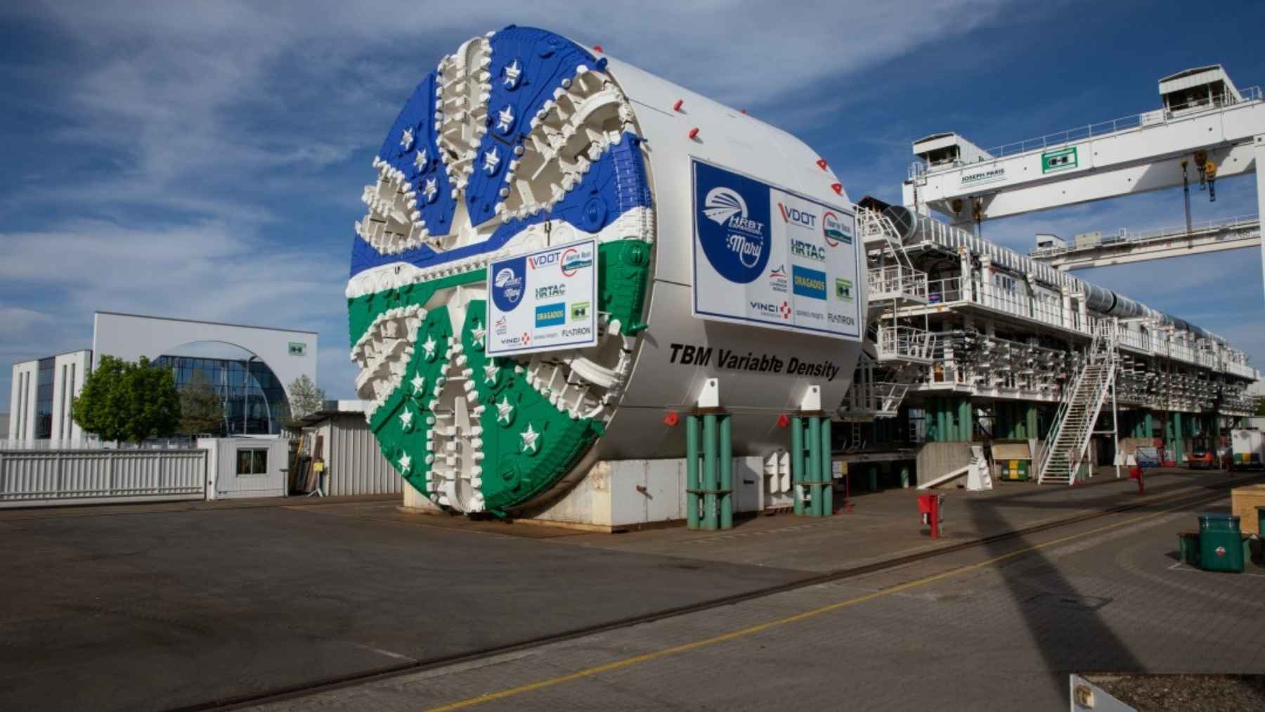 A 4,700-ton German machine named Mary finished her first tunnel under Hampton Roads pointing the wrong way, so crews slid her 2,500-ton cutterhead around on nitrogen skates at the bottom of a 65-foot pit, and the turn alone took six months