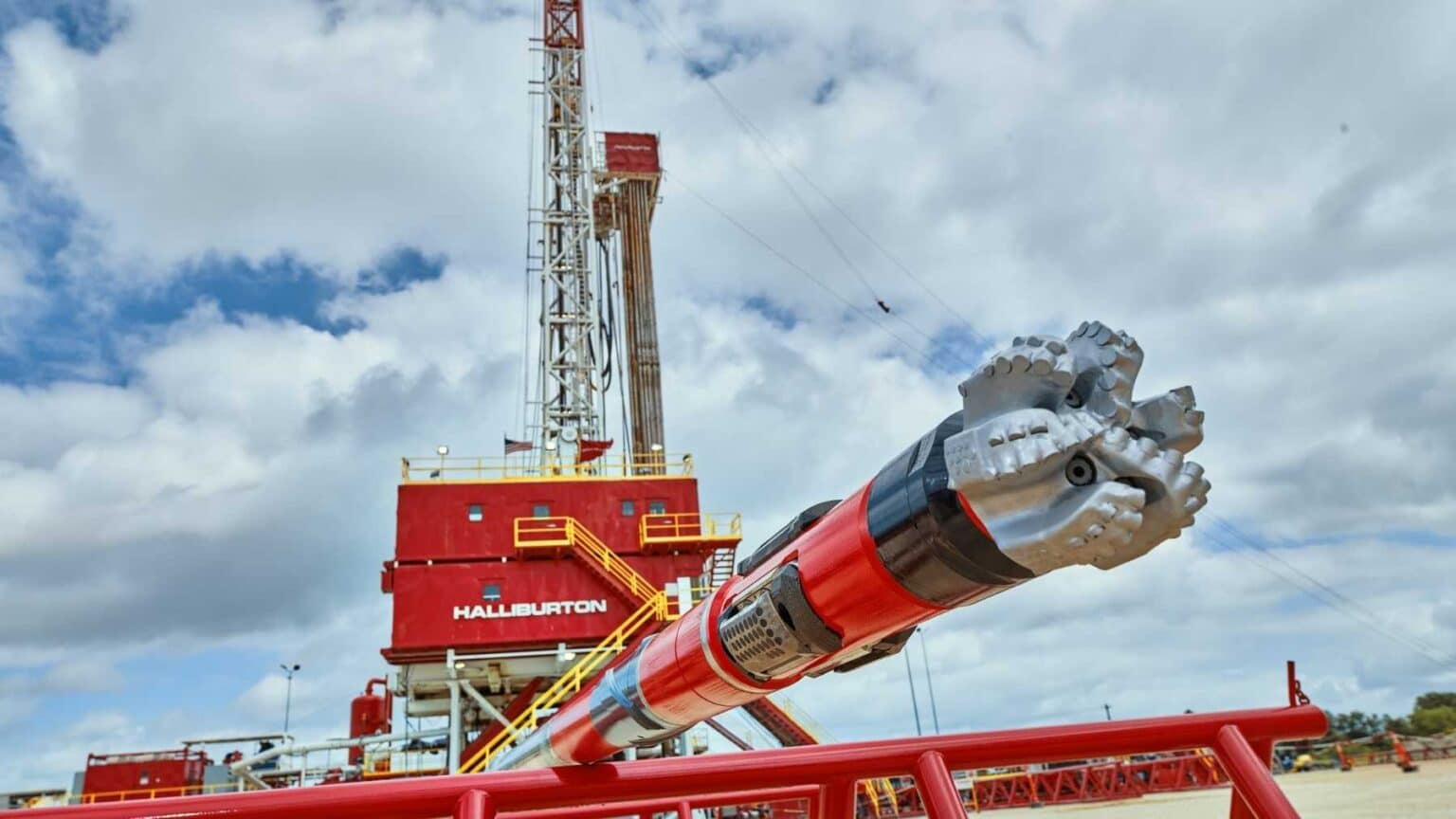 A 22-inch Halliburton well is going sideways under a Texas cow pasture ...
