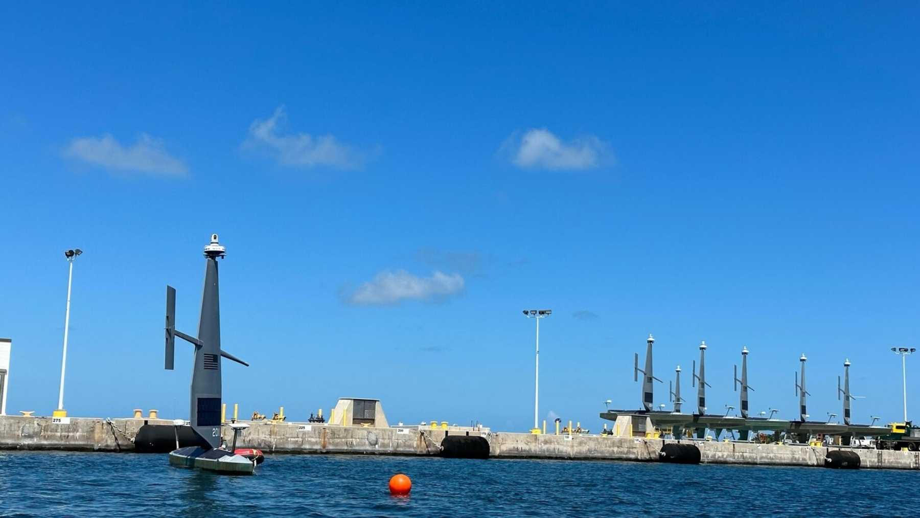 A 33-foot drone sailboat doing 5 knots with nobody aboard picked out a smuggling vessel in the Caribbean, stayed on it and handed the track to the Navy, and the ship that turned up took $81 million of cocaine off it