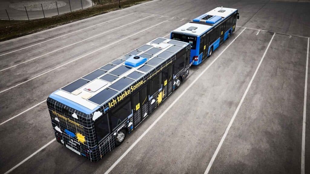 Sono Motors solar bus trailer Munich MVG