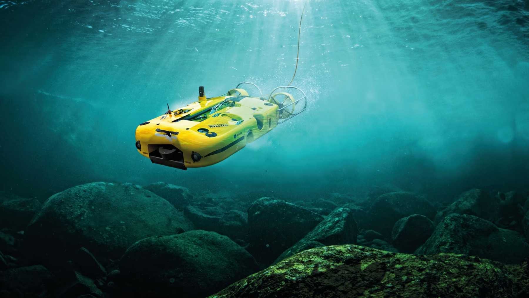 A 1,609-pound underwater drone goes out over the Baltic floor with no cable on it, hunting mines laid in two world wars, and the magnets in its thrusters are matched to each other so it does not set off the fuze on the thing it is looking at