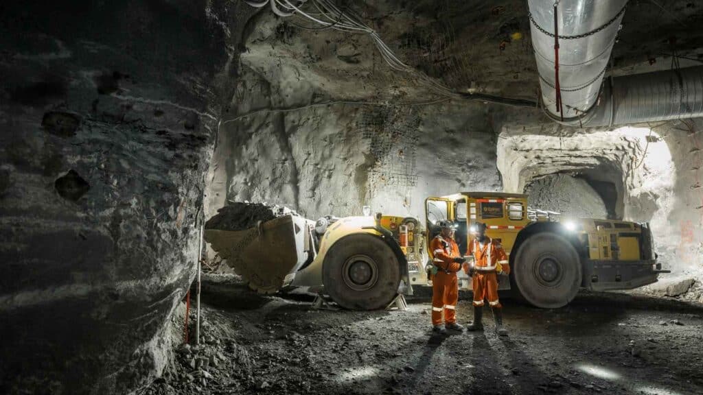 Glencore mine Epiroc battery Scooptram underground