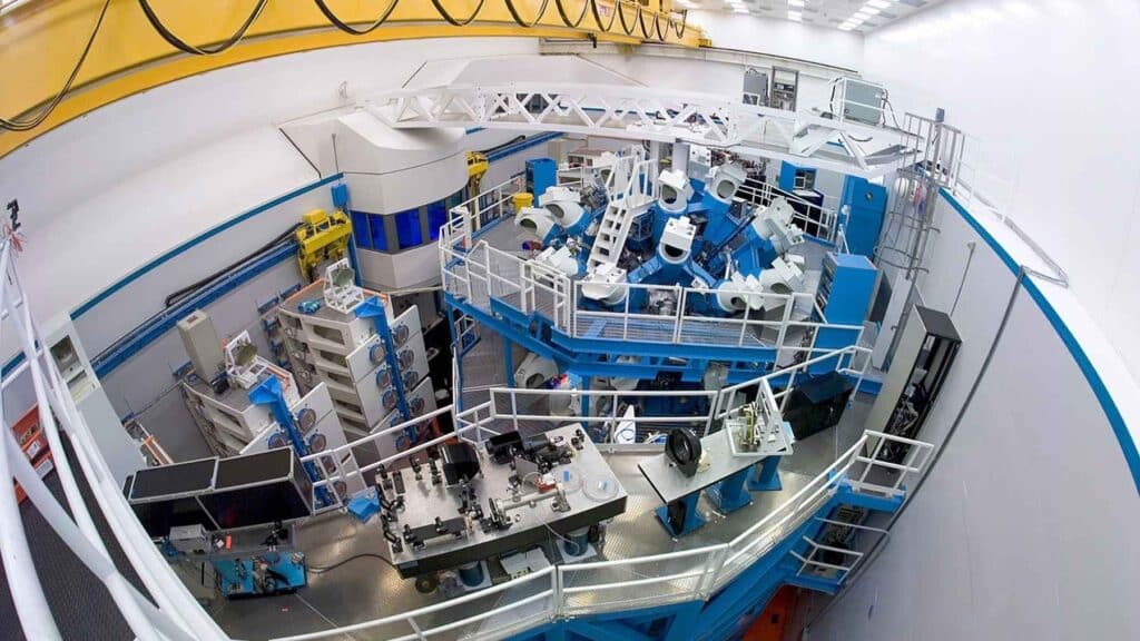 OMEGA laser target chamber