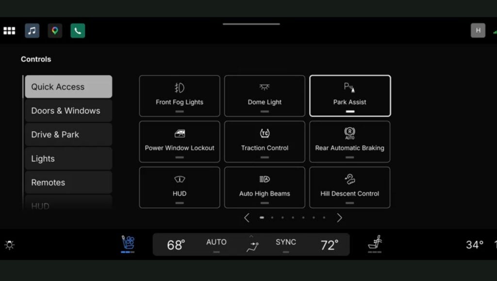 GM's upcoming infotainment menu