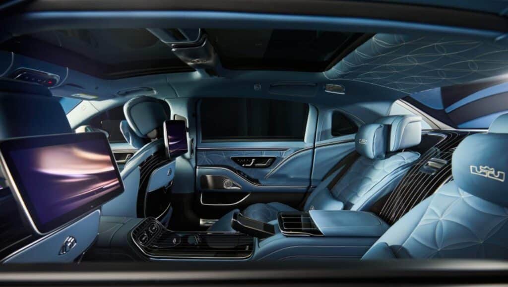 The interior of LeBron James' Custom Mercedes-Maybach